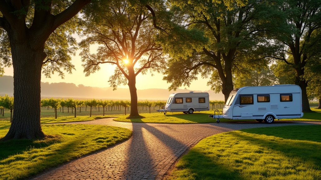 year round amenities for caravanners