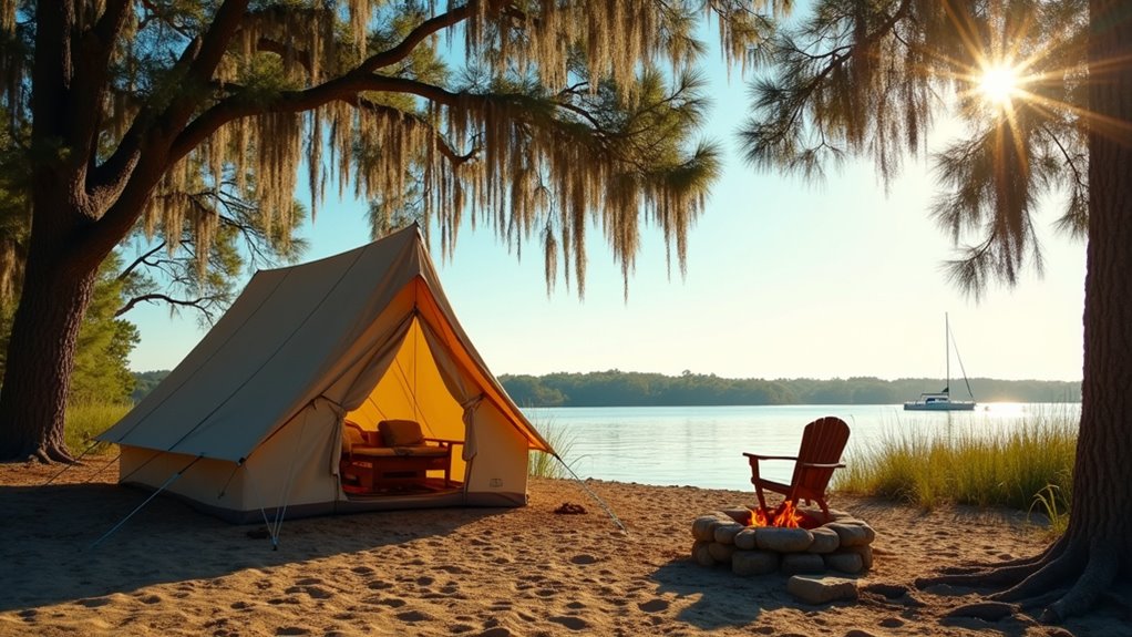 year round mild climate camping