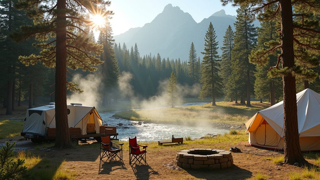 yellowstone camping geothermal wonders