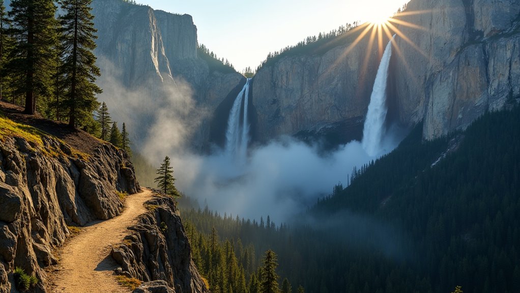 yosemite falls towering spectacle