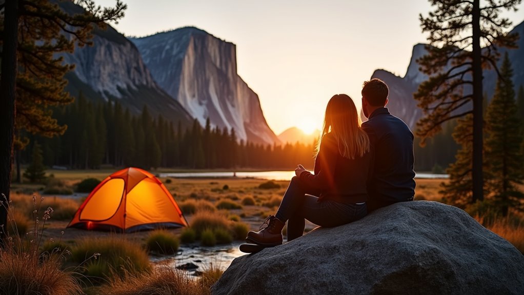 yosemite valley camping romance