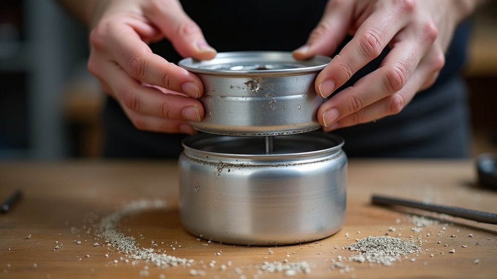 assemble can stove core