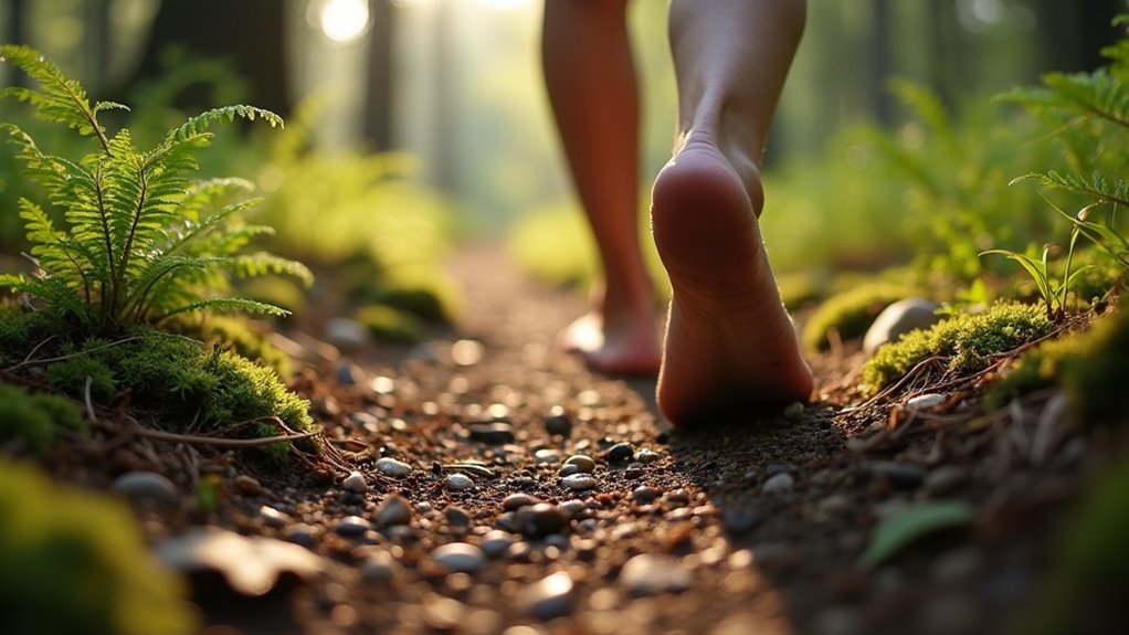 barefoot hiking enhances physical health