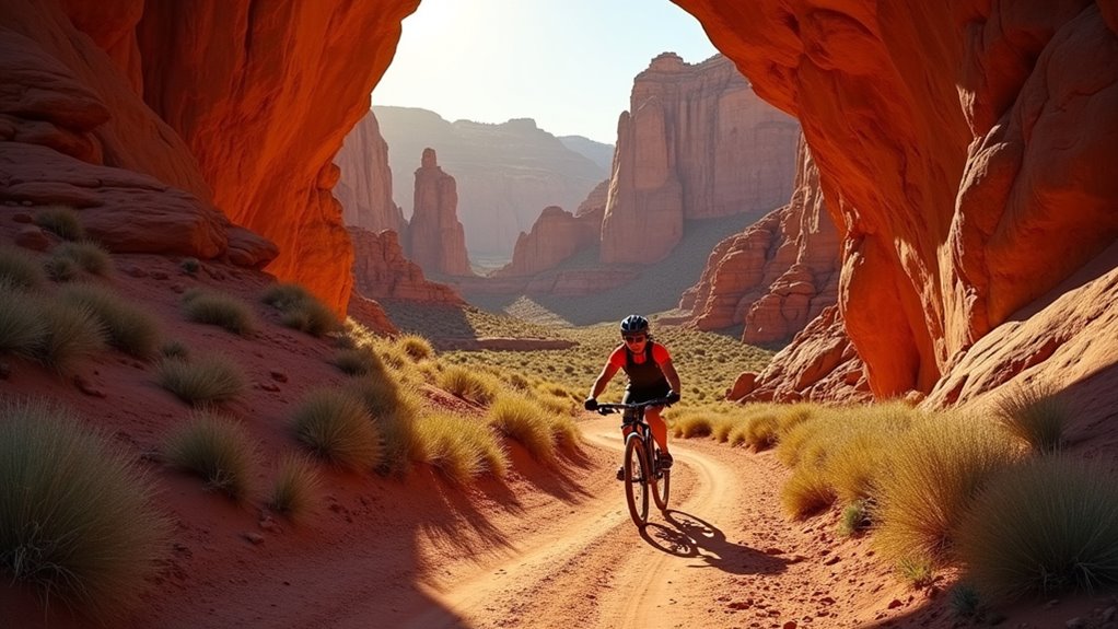 bike on designated trails