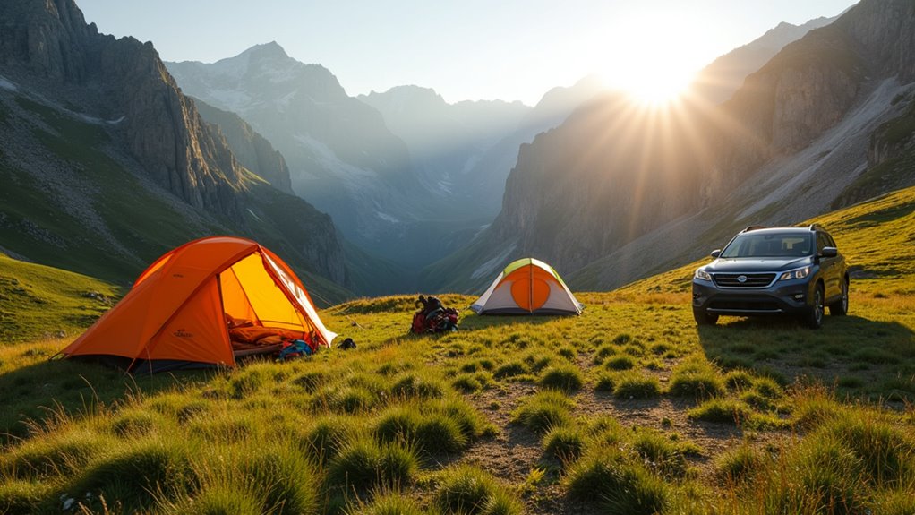 camping tent size and weight