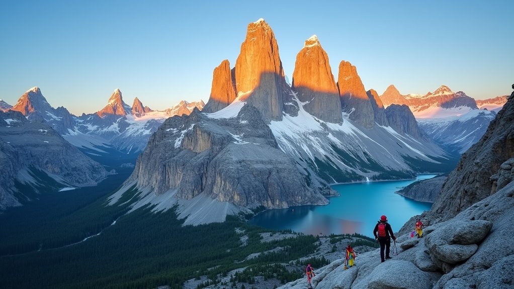 climbing granite spires patagonia