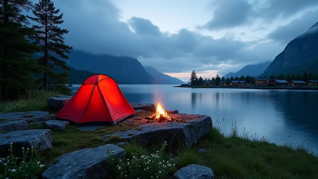 comfortable camping options available