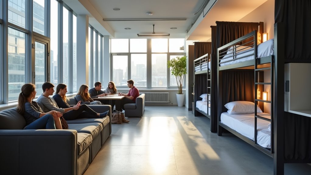 comfortable social budget friendly accommodations