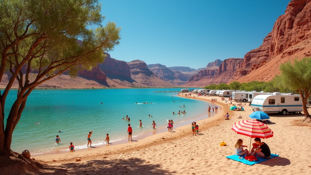 desert adventure lakeside fun