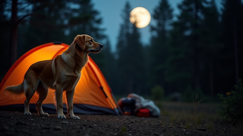 dogs as natural campsite guardians
