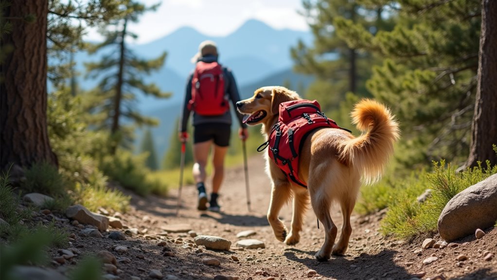 dogs motivate trail exploration