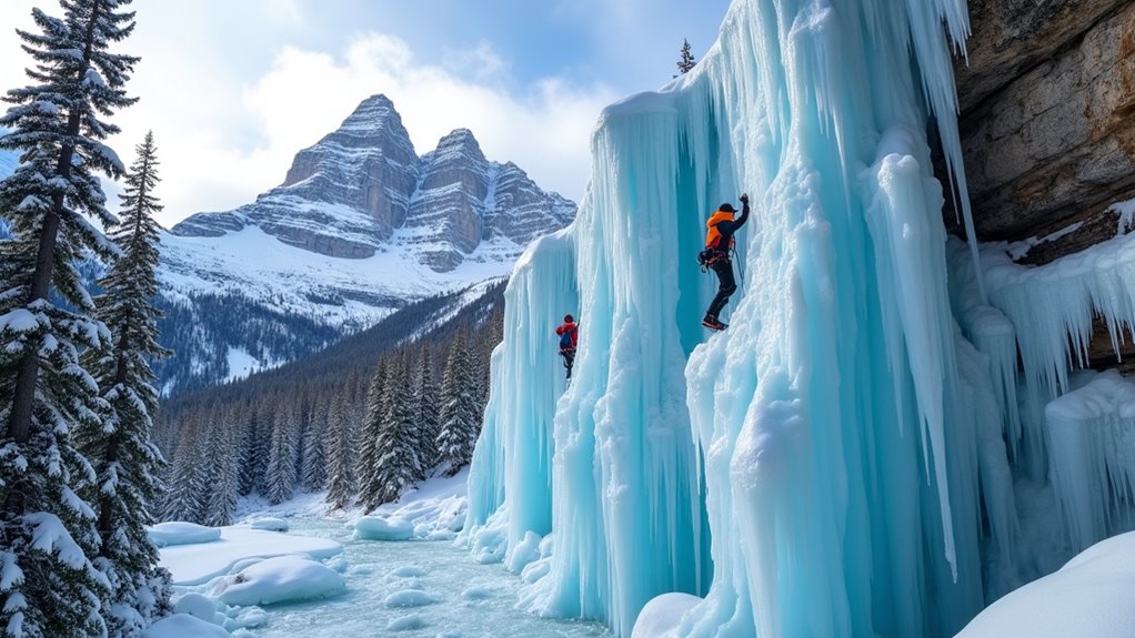 ice climbing in banff