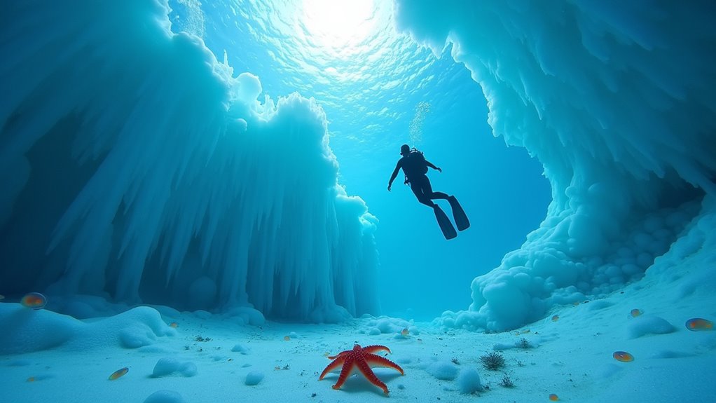 ice diving in russia