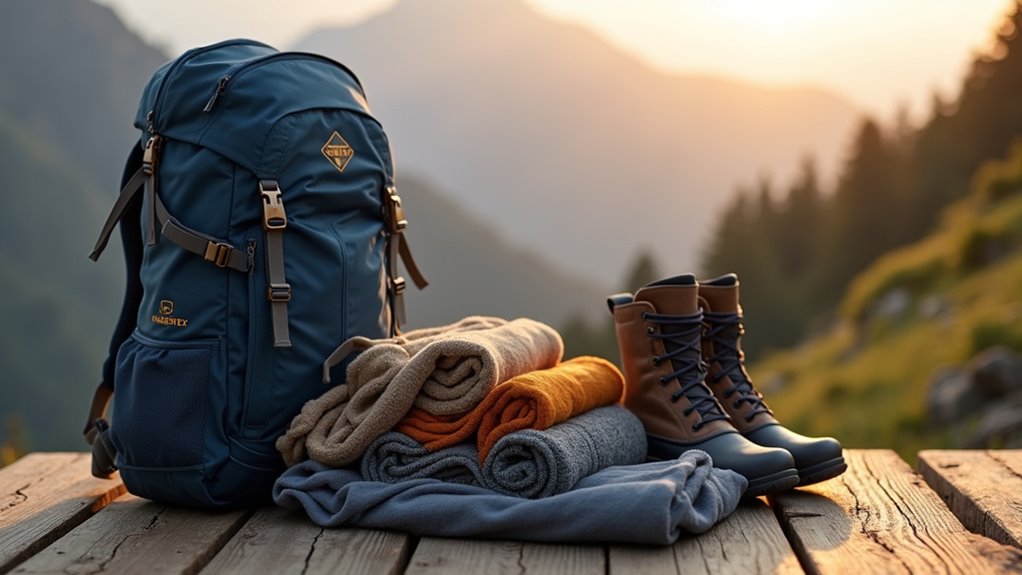 layered clothing for hiking