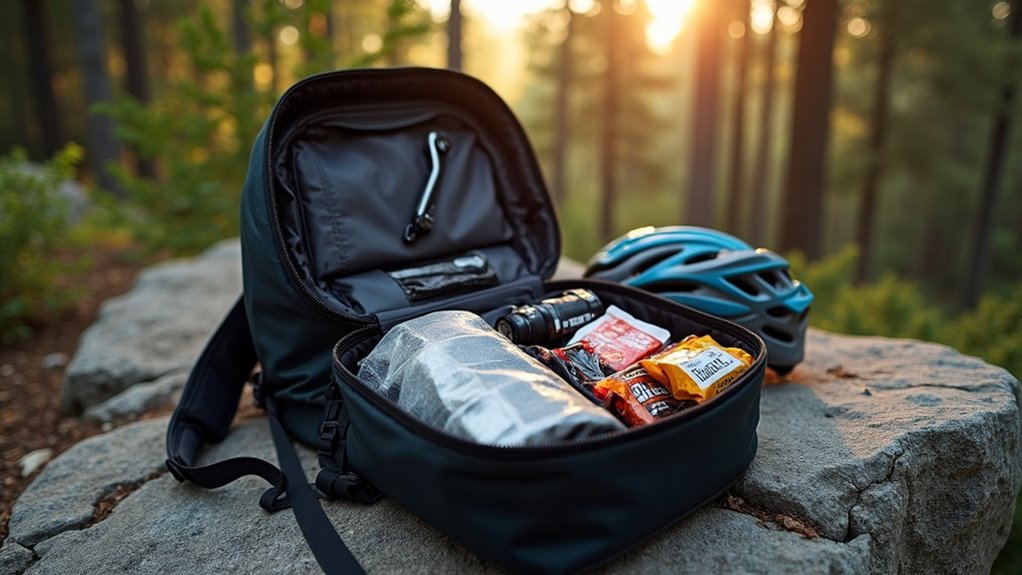 pack safety gear and supplies