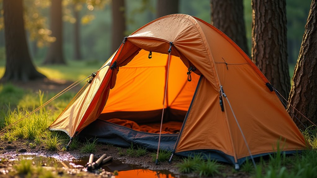 regular tent inspection and cleaning