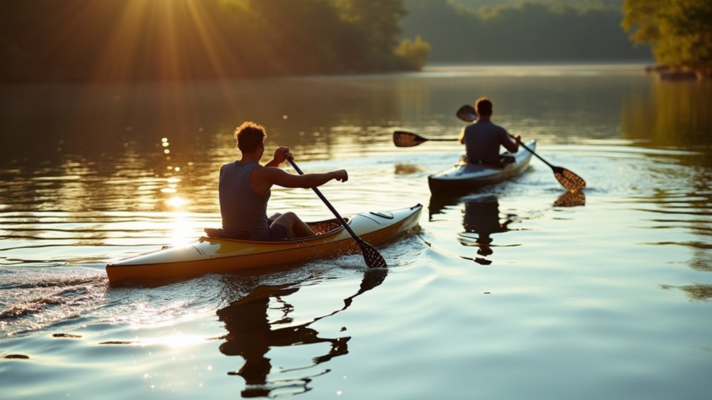 solo versus tandem paddling