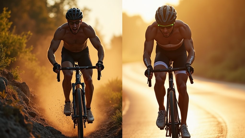train for biking differences