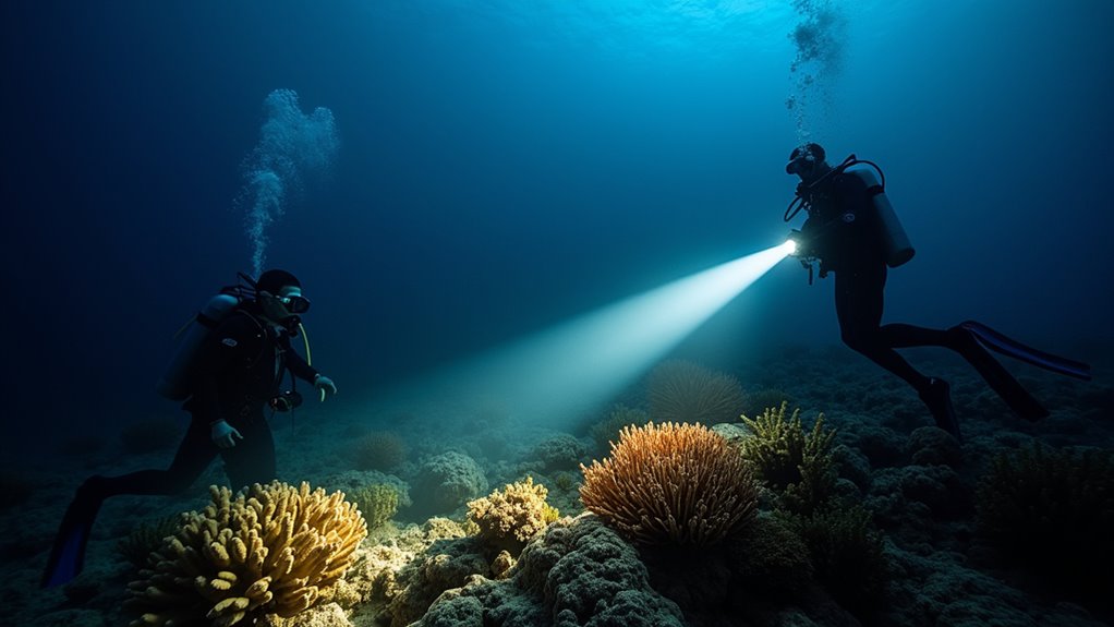 use flashlight responsibly underwater