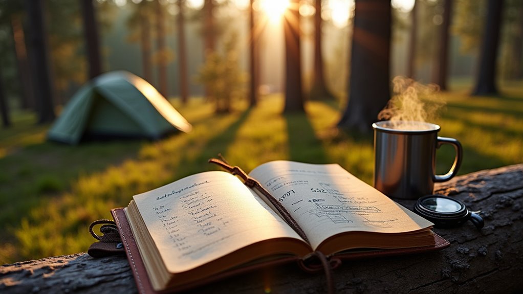 wild camping daily routine
