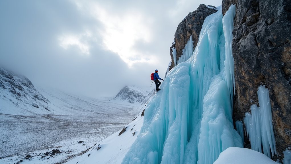 winter ice climbing challenges